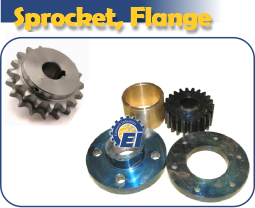 sprocket and flanges